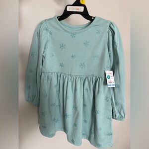 Girls Snowflake Long Sleeve Dress